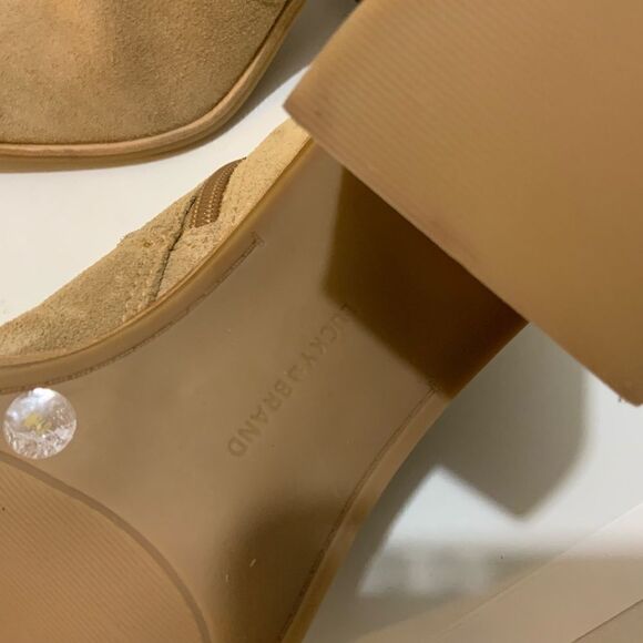 Lucky Brand Pellyon Western Bootie Slate Tan Size 8.5M - Picture 7 of 11